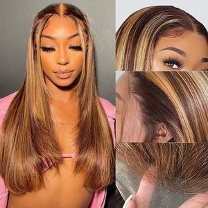 Human Hair Honey Blonde Wig
